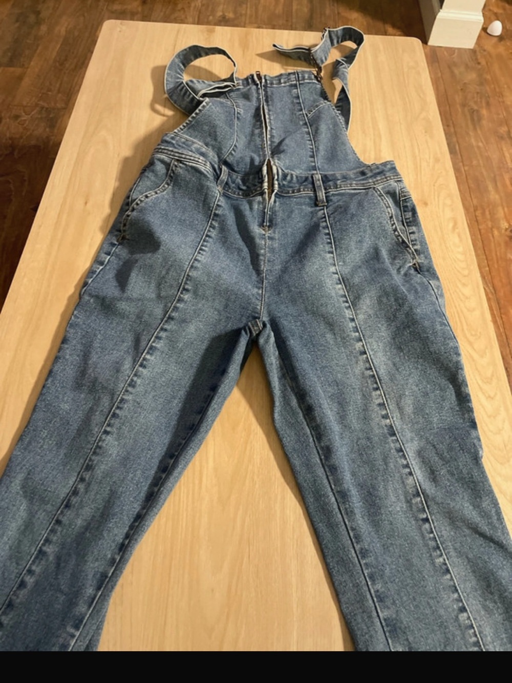 Vanilla Star Washed Blue Denim Overalls